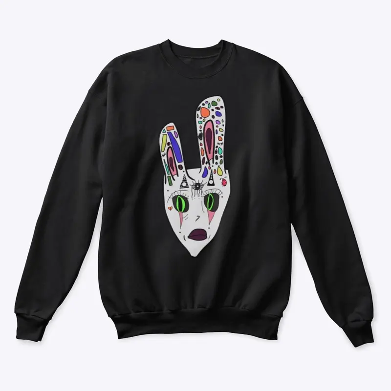 'hare in your snare' crewneck