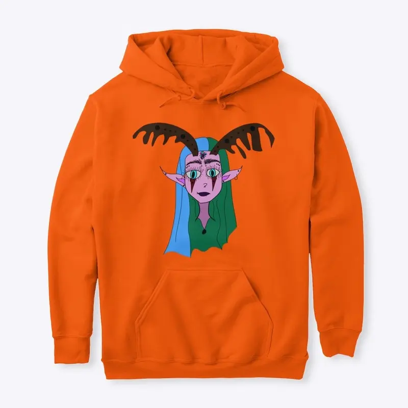 antler girl & spotify code hoodie